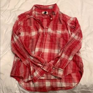 Red plaid long sleeve